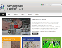 Tablet Screenshot of campagnolaefedeli.com